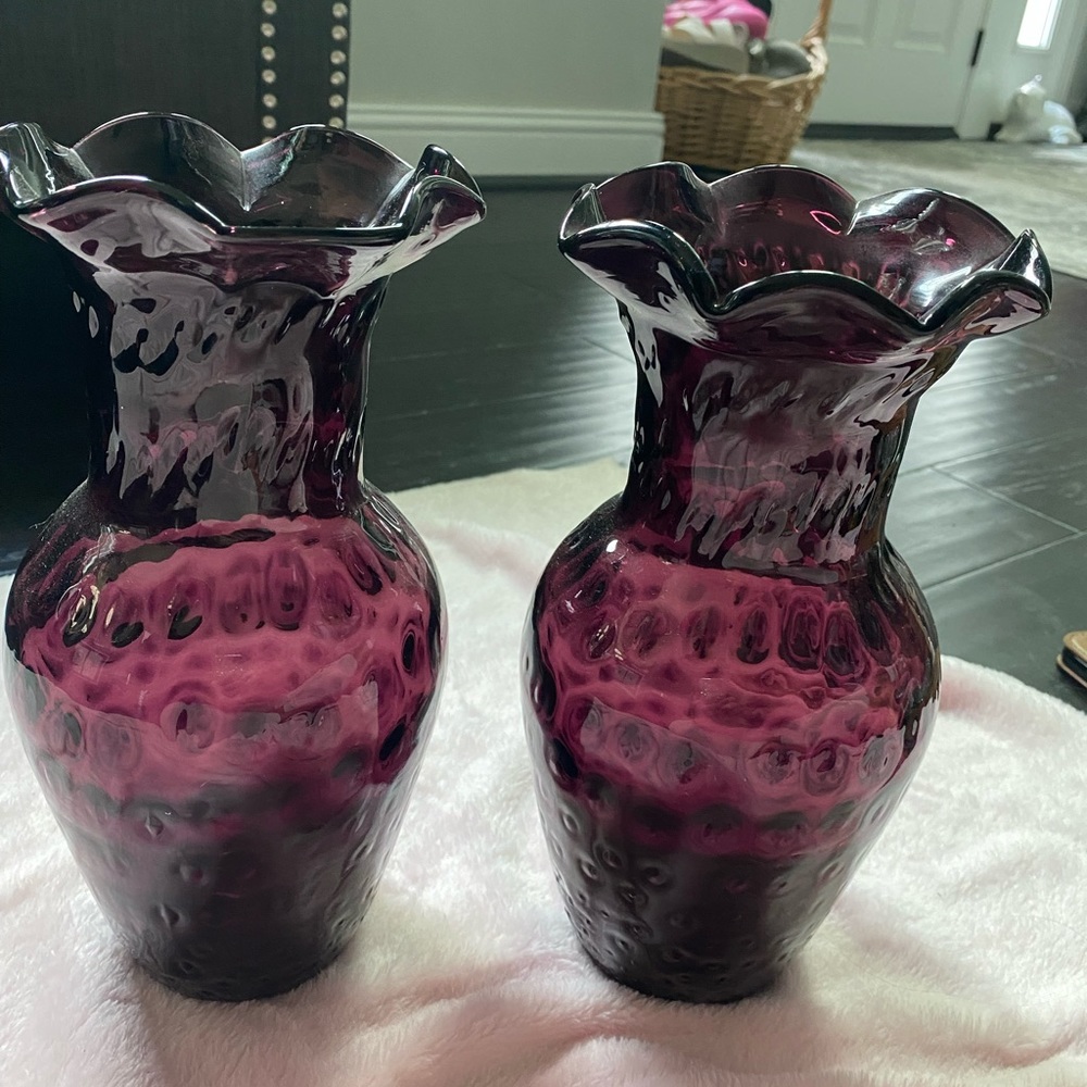 Fenton Vintage hand blown glass vases for 1 only